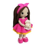 Вязаная кукла крючком амигуруми описание